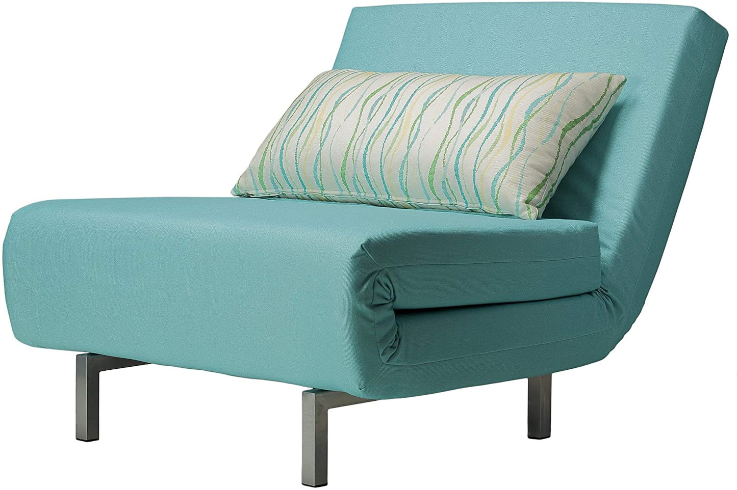 Sofa Cum Beds Accent Chair futon, Aqua Blue