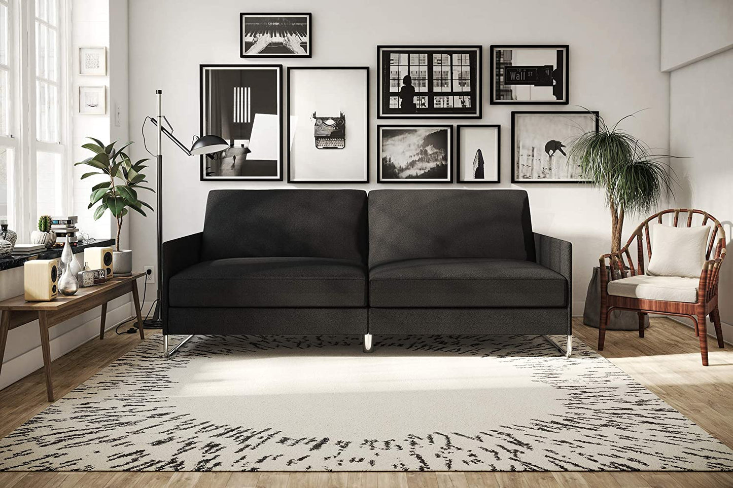 Sofa Cum Beds Convertible Futon Sofa Bed, Grey Linen