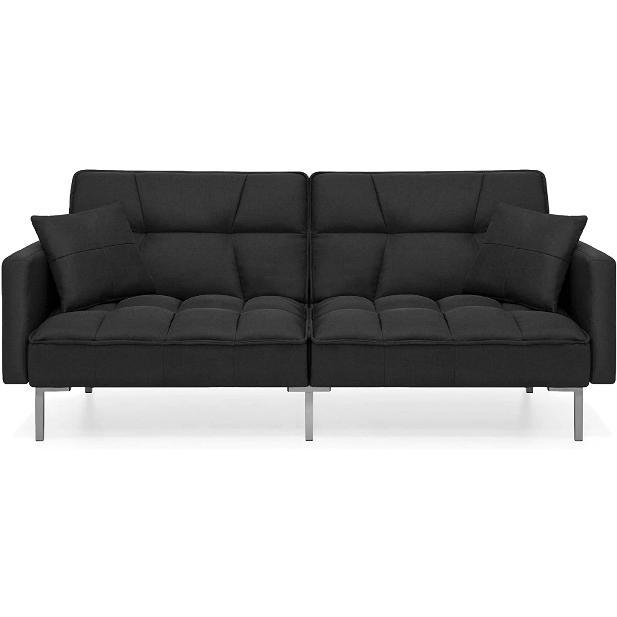 Sofa Cum Beds Convertible Linen Fabric Futon Sofa Furniture for Living Room