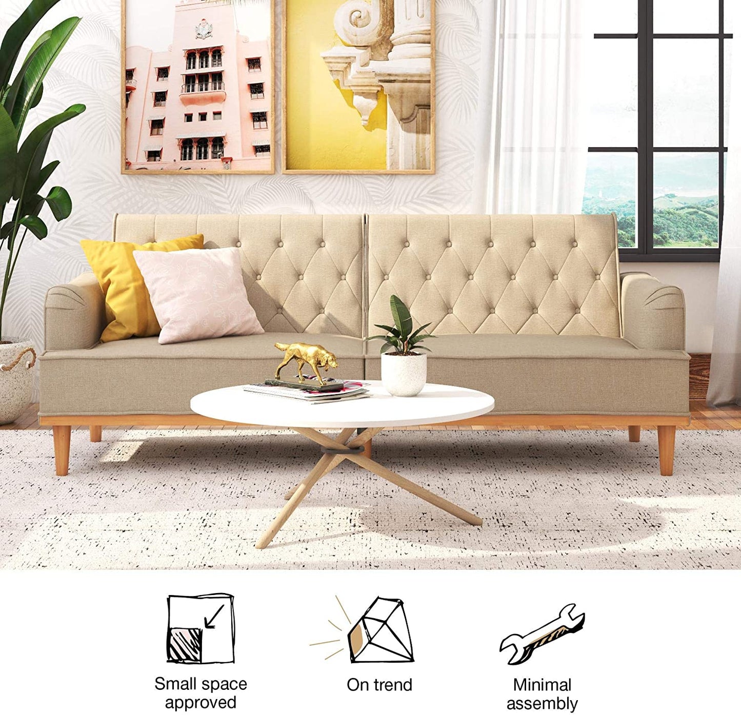 Sofa Cum Beds: Convertible Sofa Bed Futon,