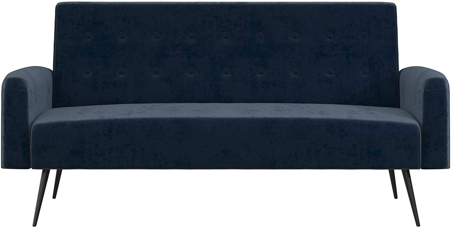 Sofa Cum Beds Convertible Sofa Bed & Couch, Blue Velvet Futon