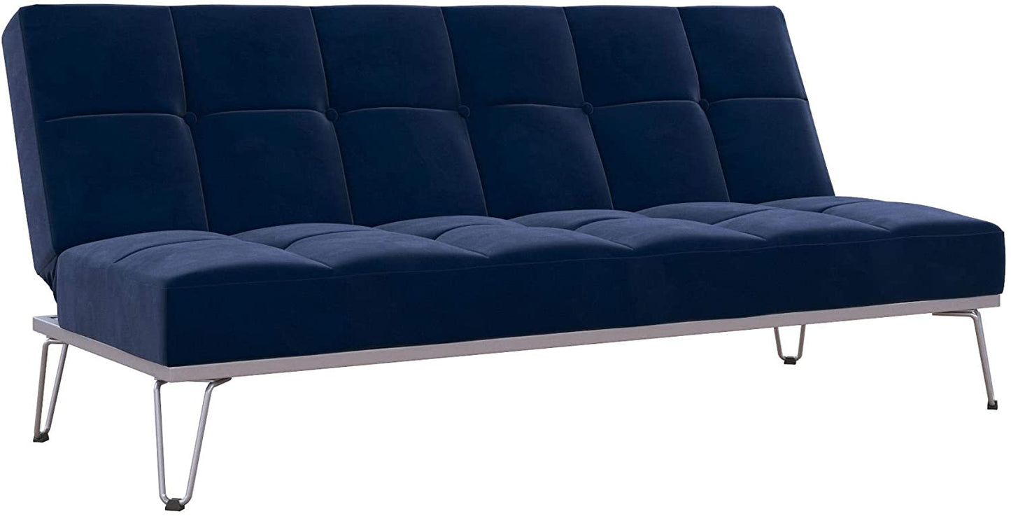Sofa Cum Beds: Convertible Sofa Bed and Couch Futon, Blue
