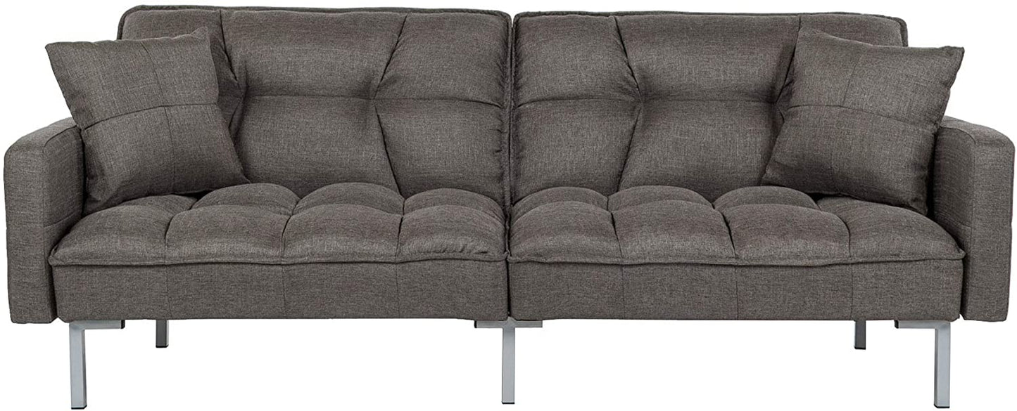 Sofa Cum Beds Fabric Split back Living Room Sleeper Futon