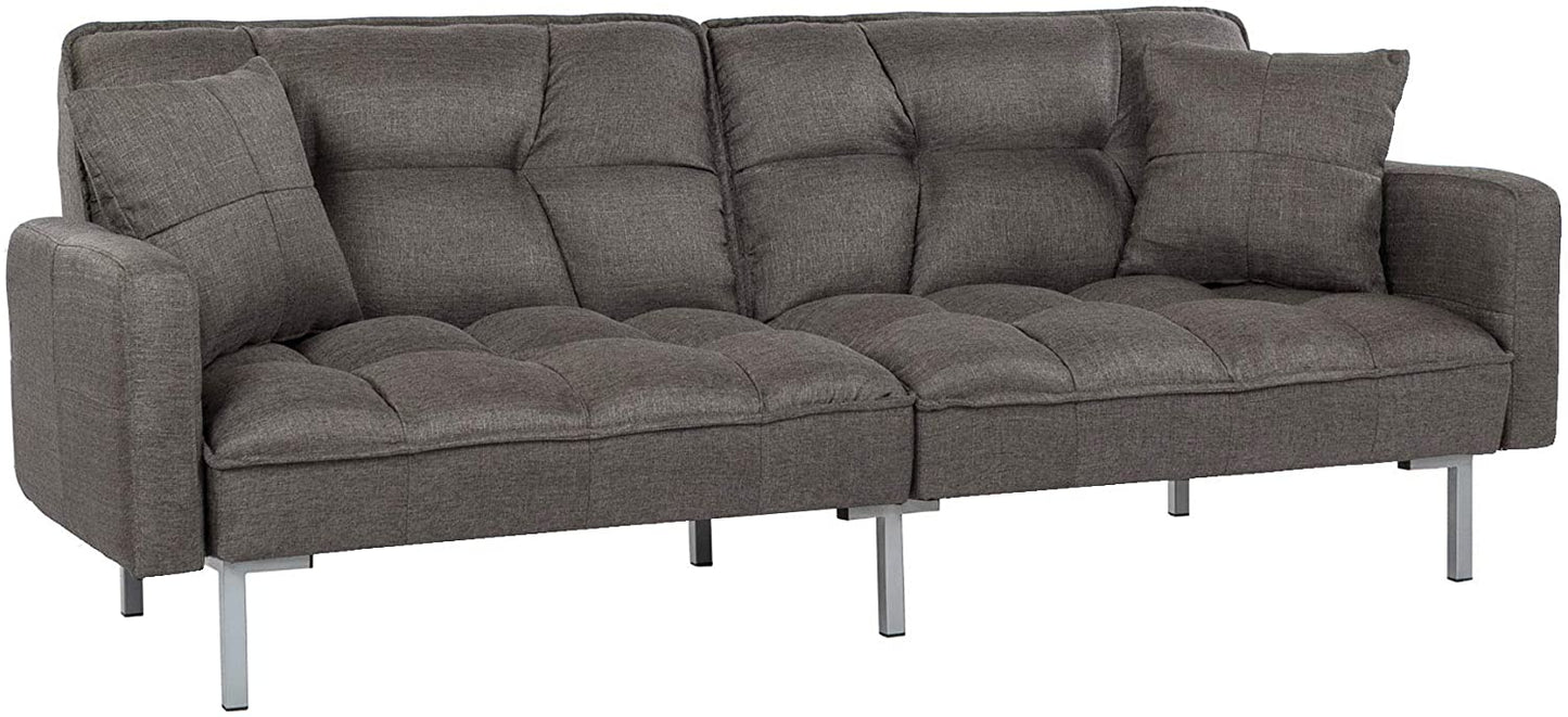 Sofa Cum Beds Fabric Split back Living Room Sleeper Futon