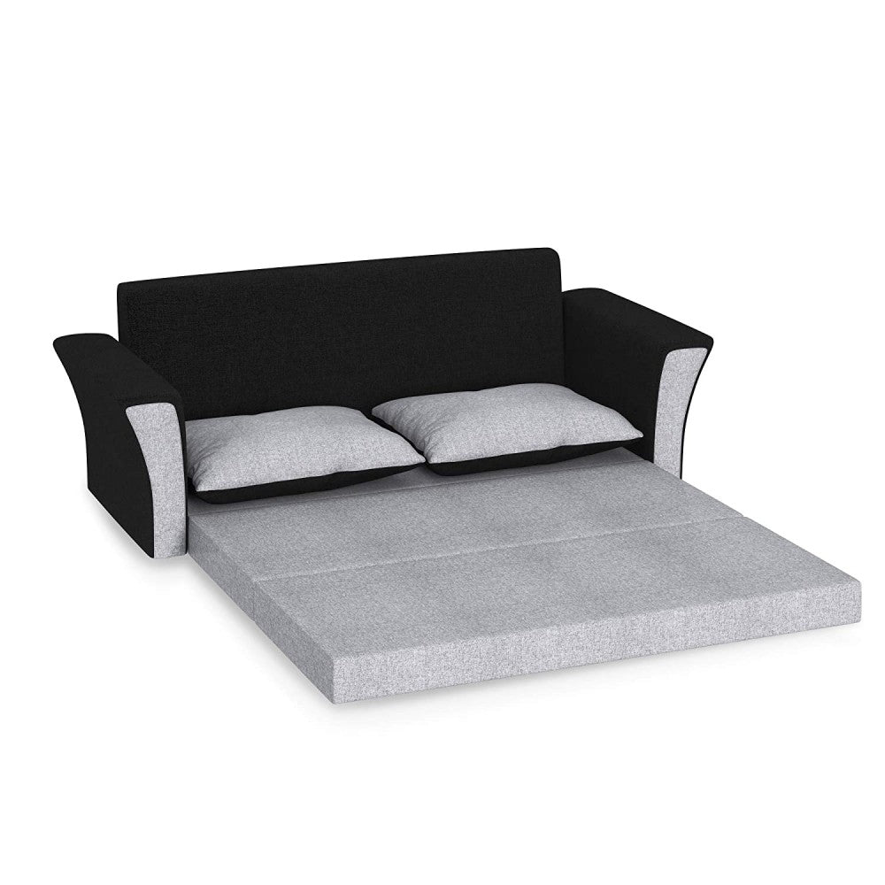 Sofa Cum bed: Fabric 3 Seater Sofa Cum for Living Room (Cream - Brown)