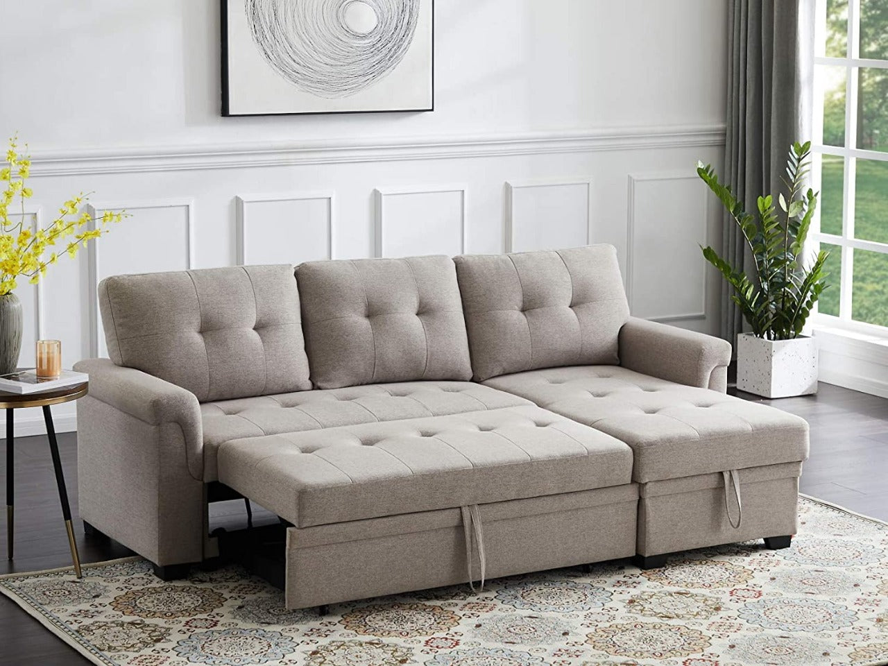L Shape Sofa : Sleeper Sectional Sofa