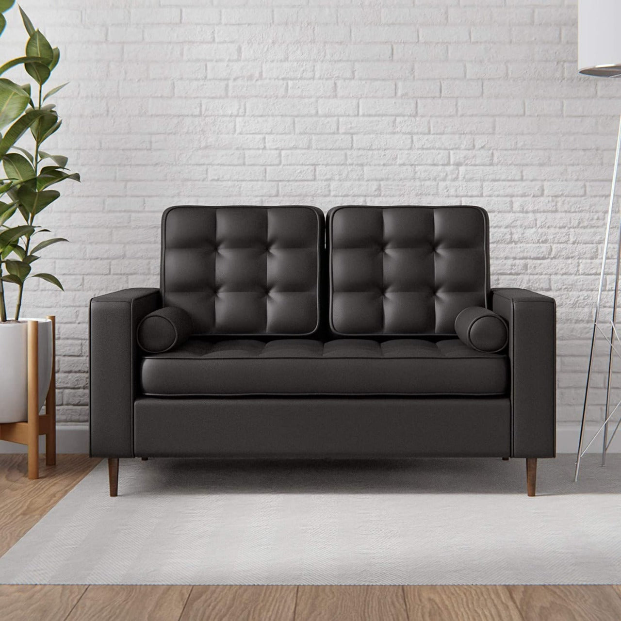 2 Seater Sofa : Faux Leatherette Sofa Set, Multicolour Options