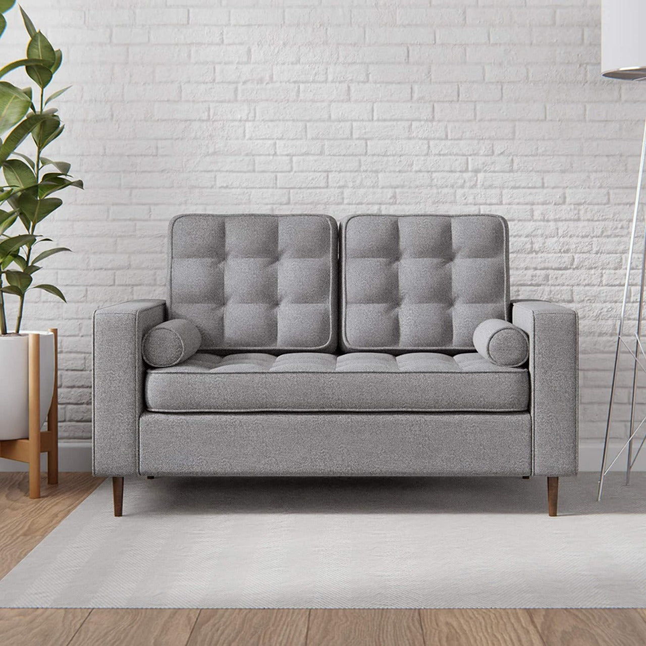 2 Seater Sofa : Faux Leatherette Sofa Set, Multicolour Options