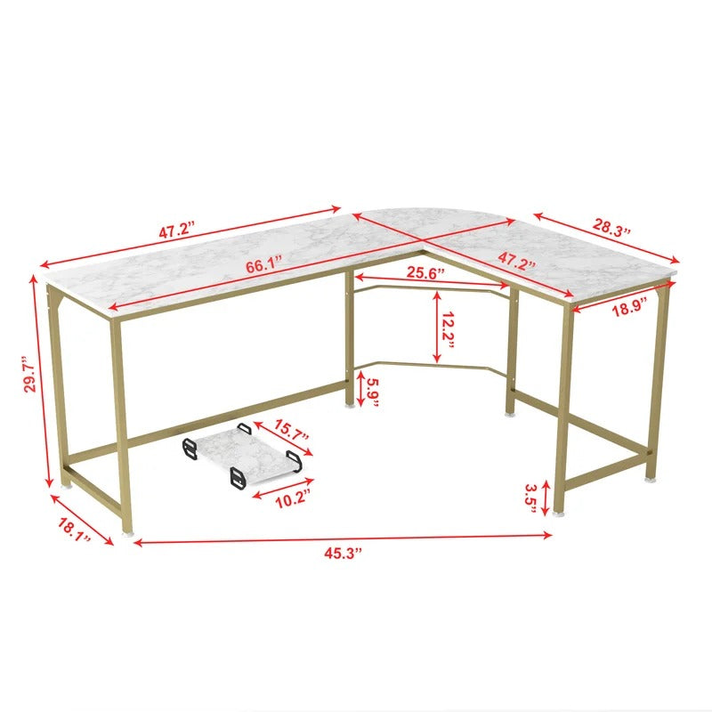 Computer Table: Stone 66.1'' Computer Desk