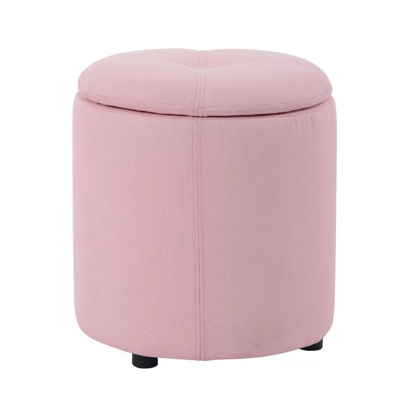 Storage Ottomans 14.1'' Wide Round Storage Ottoman with Storage