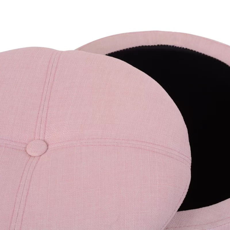 Storage Ottomans 14.1'' Wide Round Storage Ottoman with Storage