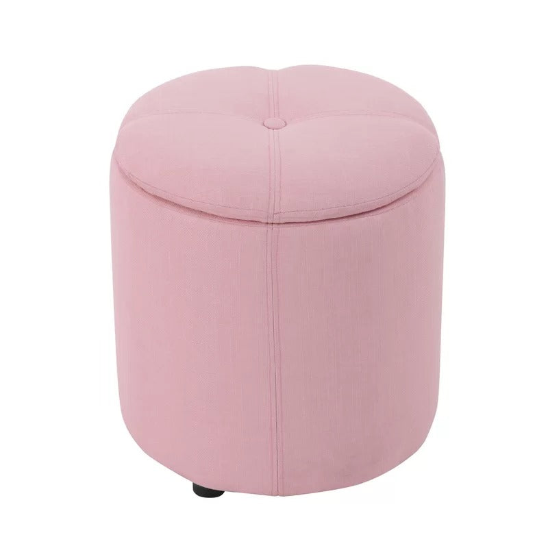 Storage Ottomans 14.1'' Wide Round Storage Ottoman with Storage