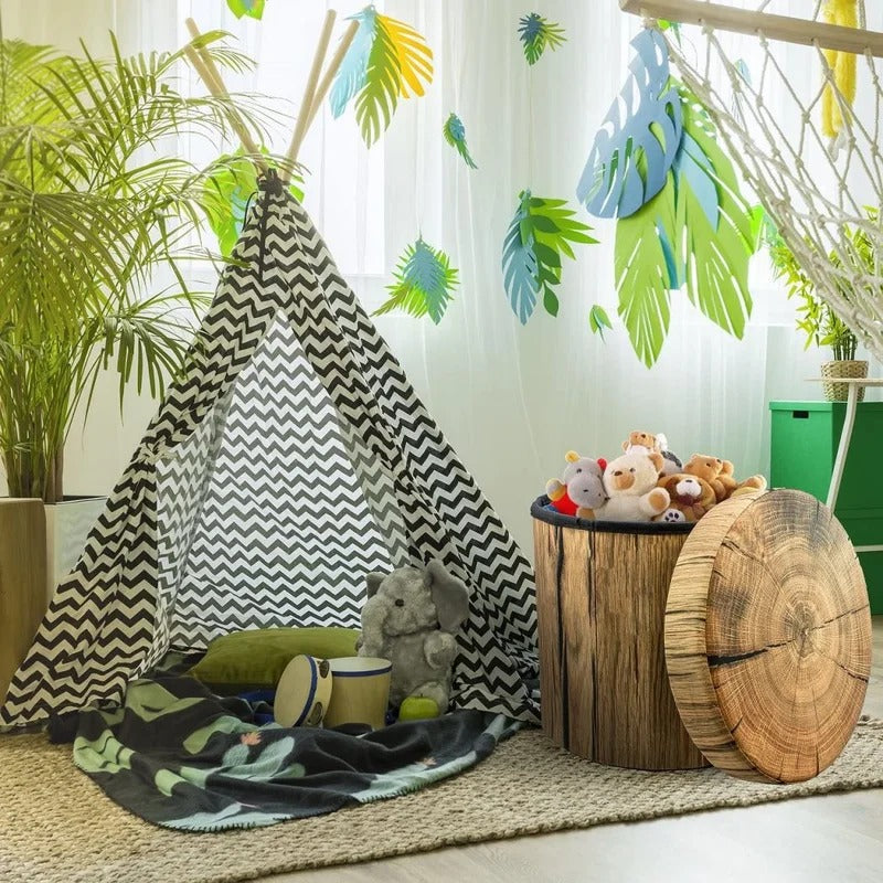 Storage Ottomans 15'' Wide Round Storage Ottoman with Storage