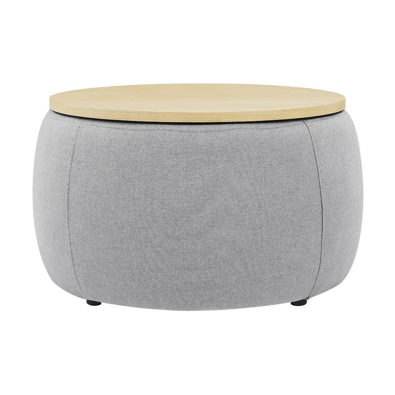 Storage Ottomans 25.5'' Wide Round Storage Ottoman with Storage