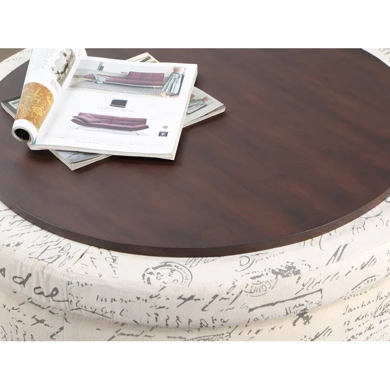 Storage Ottomans 32'' Wide Round Storage Ottoman with Storage