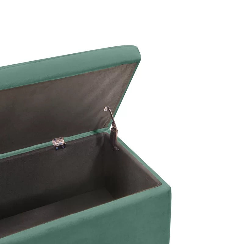 Storage Ottomans: 40'' Wide Tufted Rectangle Storage Ottoman with Storage