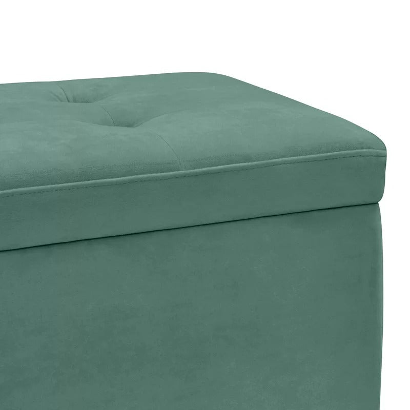 Storage Ottomans: 40'' Wide Tufted Rectangle Storage Ottoman with Storage