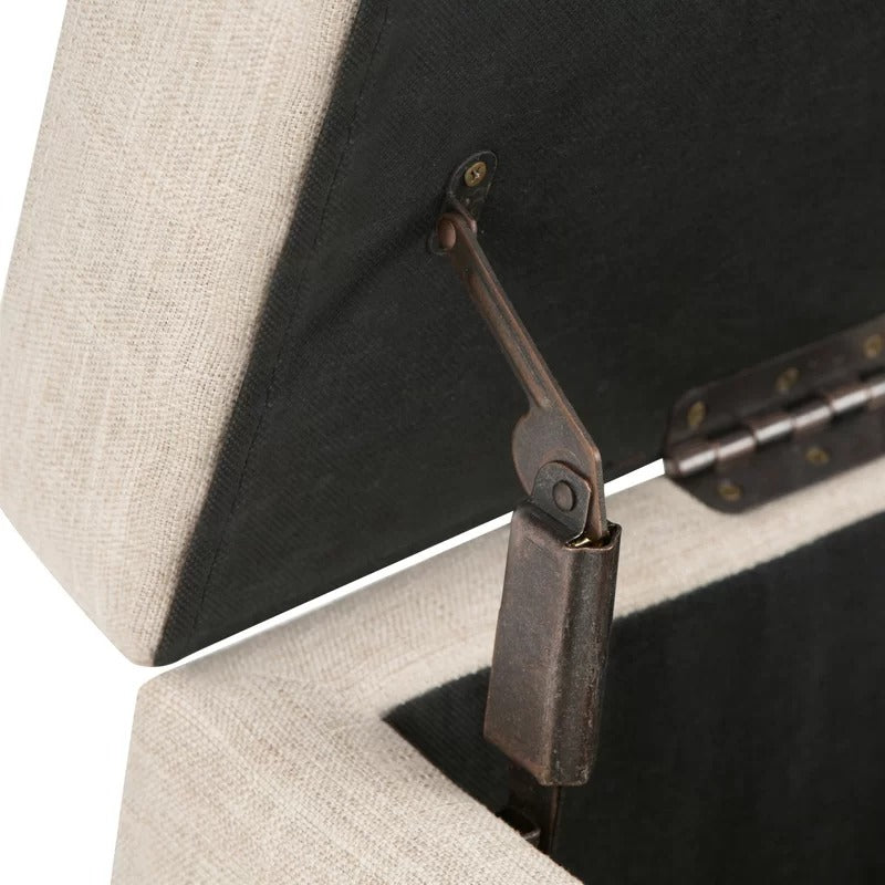 Storage Ottomans: 48'' Wide Tufted Rectangle Storage Ottoman with Storage