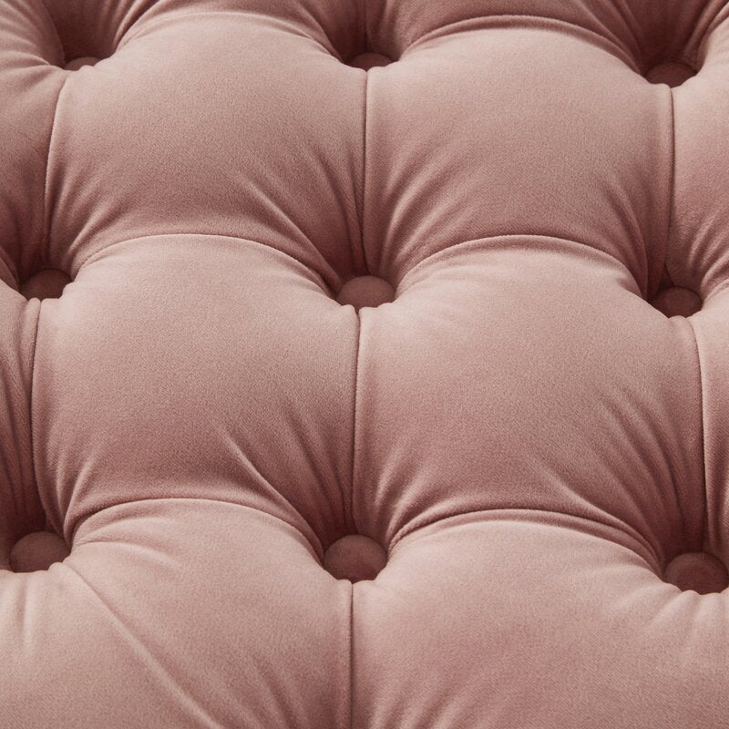 Storage Ottomans: Velvet Storage Ottoman with Knob