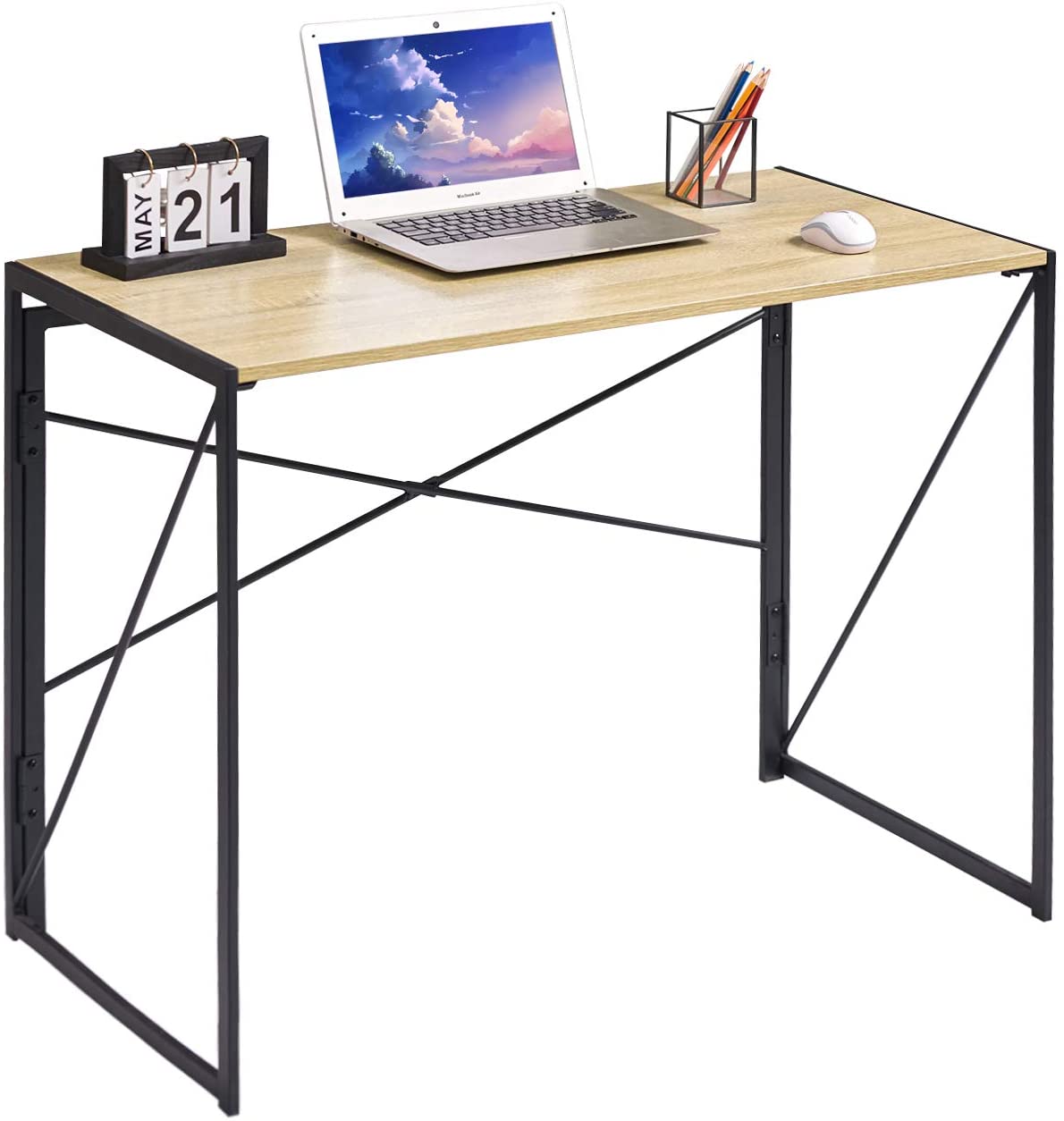 Study Table : 40" Writing Modern Computer Desk & Study Table
