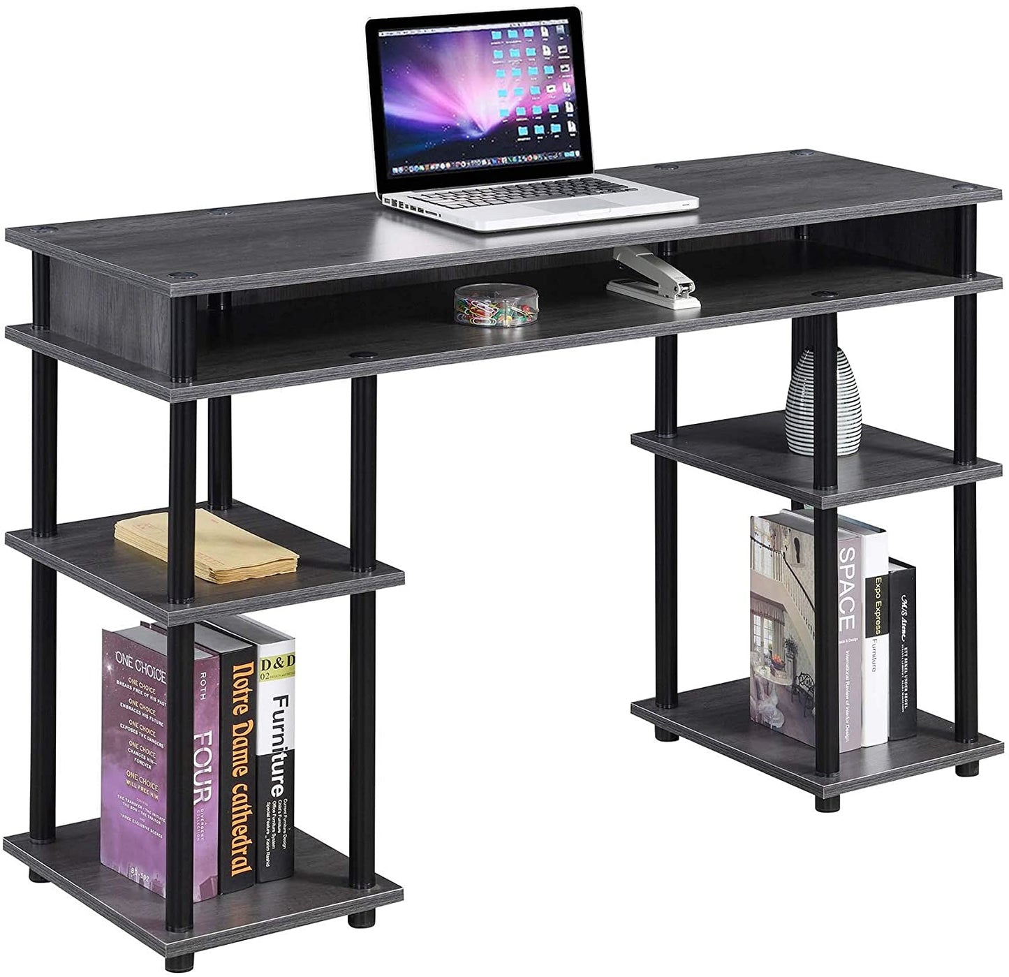 Study Table : Morden Study Table with Shelves