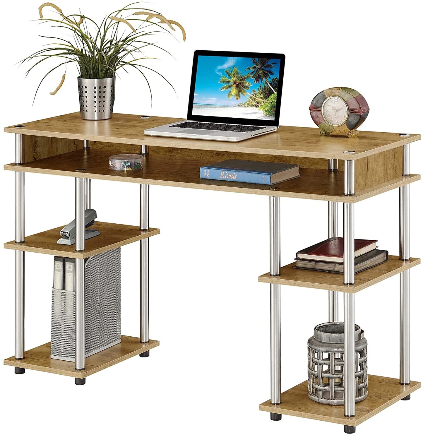 Study Table : Morden Study Table with Shelves