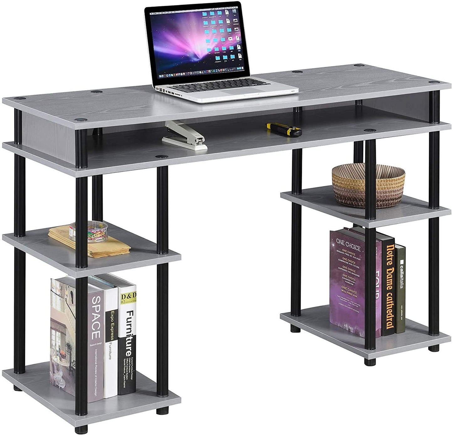 Study Table : Morden Study Table with Shelves