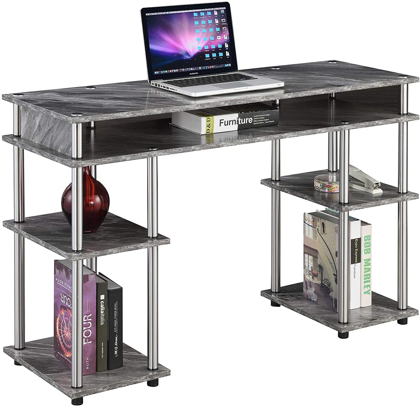 Study Table : Morden Study Table with Shelves