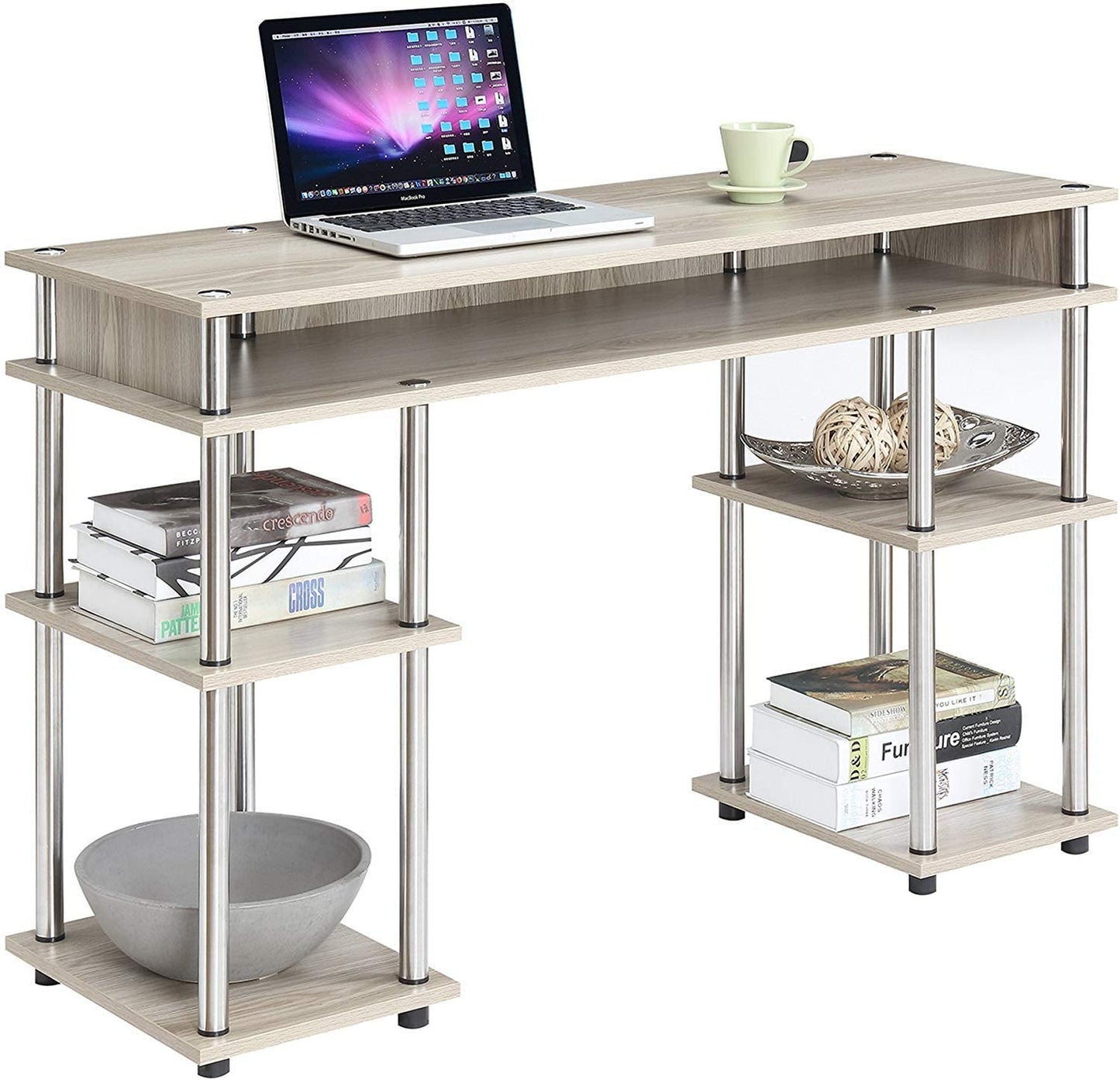 Study Table : Morden Study Table with Shelves