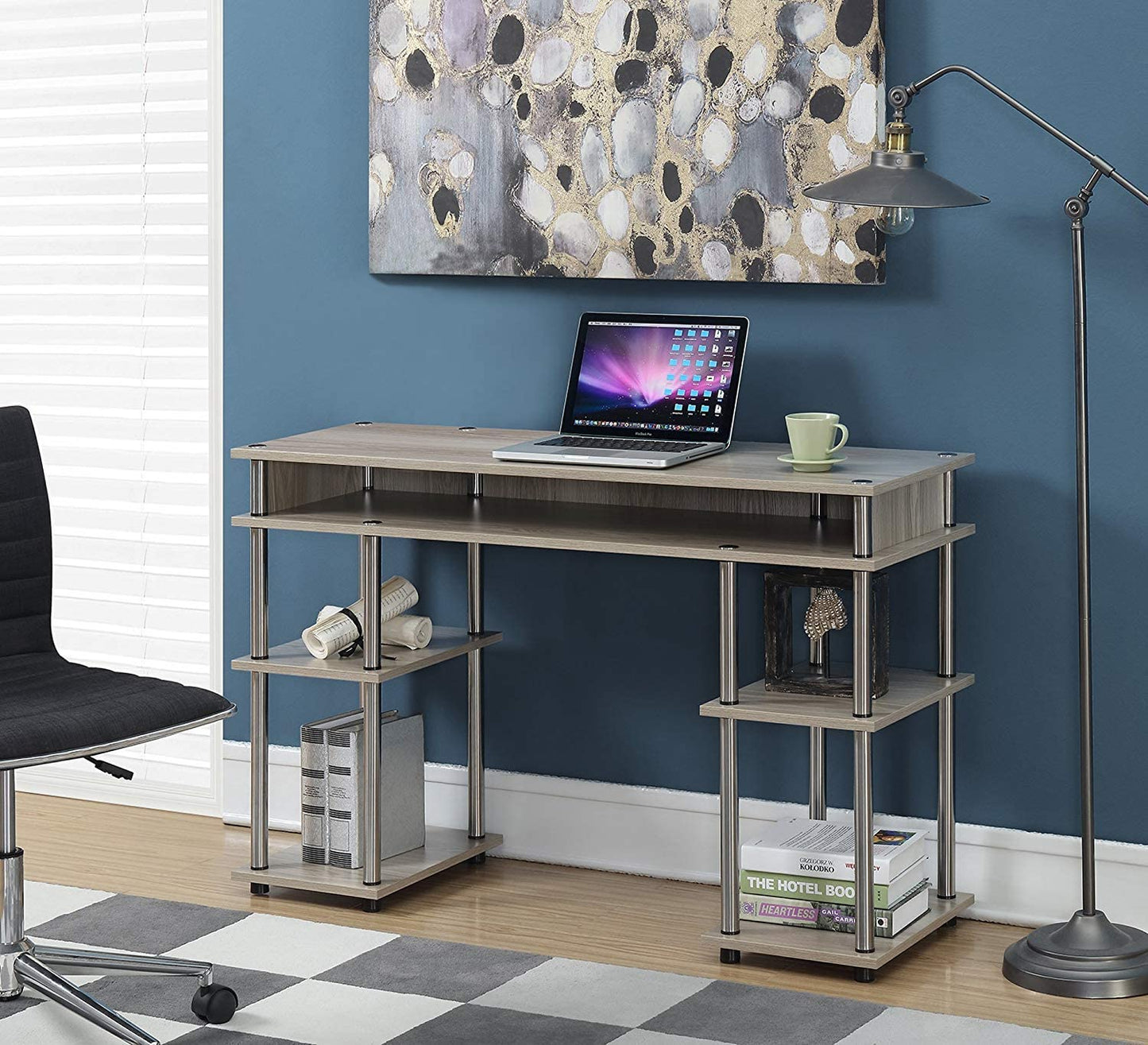Study Table : Morden Study Table with Shelves