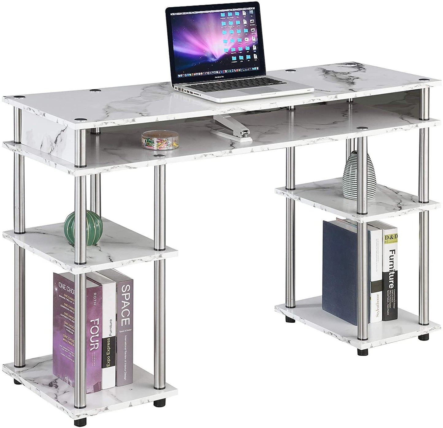 Study Table : Morden Study Table with Shelves