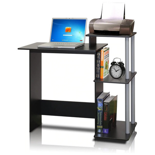 Study Table  Computer Table, Square Side Shelves & Study Table