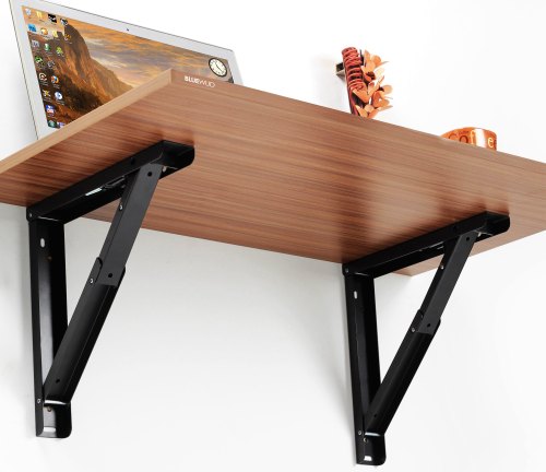 Study Table: Humming Folding Wall Mounted Computer Table with Shelves