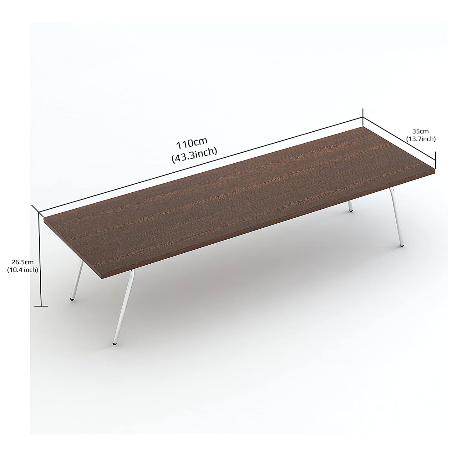 Study Table: Moroe Folding Multipurpose Bed Dining Cum Study & Laptop Table (Wenge)