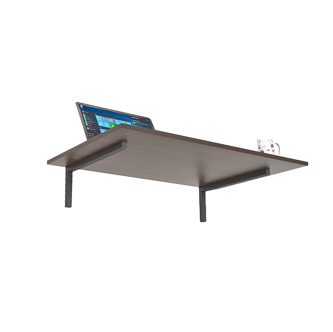 Study Table: Stowe Wood Wall Mount Study Table Desk for Home & Office Computer Table