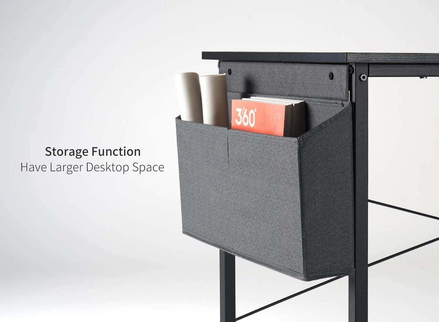 Study Tables : 40 inch Home Office Writing Study Desk with Storage Bag