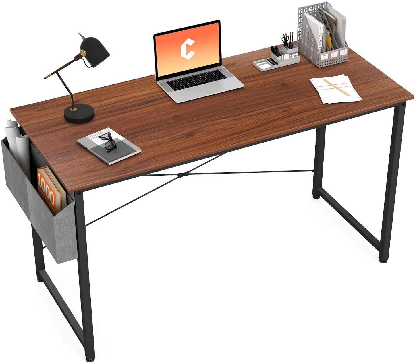 Study Tables : 40 inch Home Office Writing Study Desk with Storage Bag