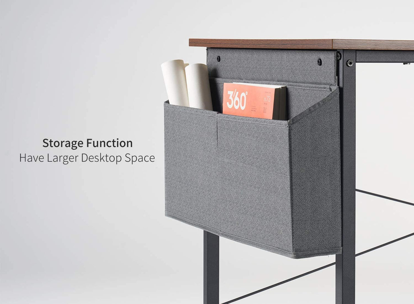 Study Tables : 40 inch Home Office Writing Study Desk with Storage Bag