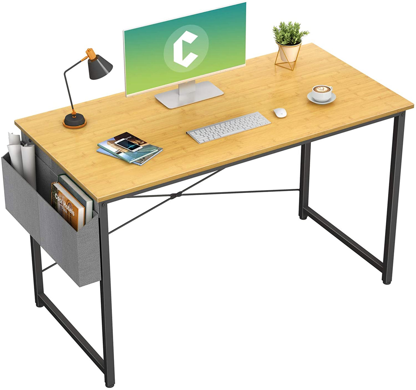 Study Tables : 40 inch Home Office Writing Study Desk with Storage Bag