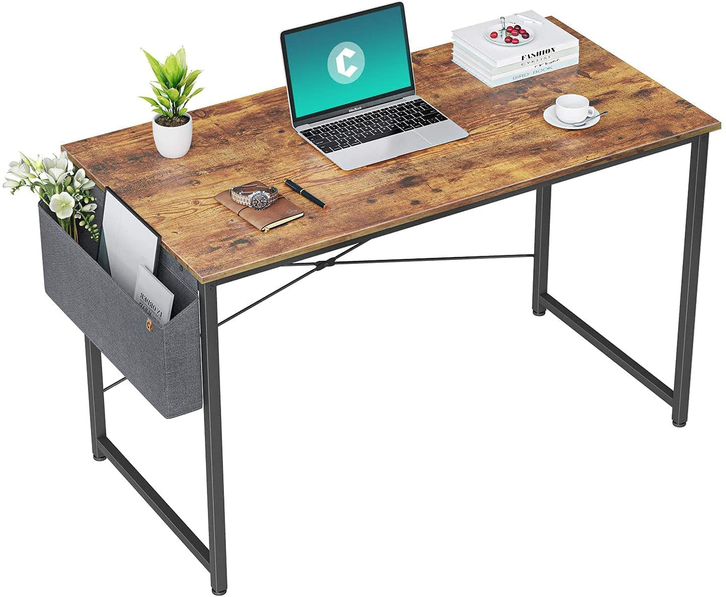 Study Tables : 40 inch Home Office Writing Study Desk with Storage Bag