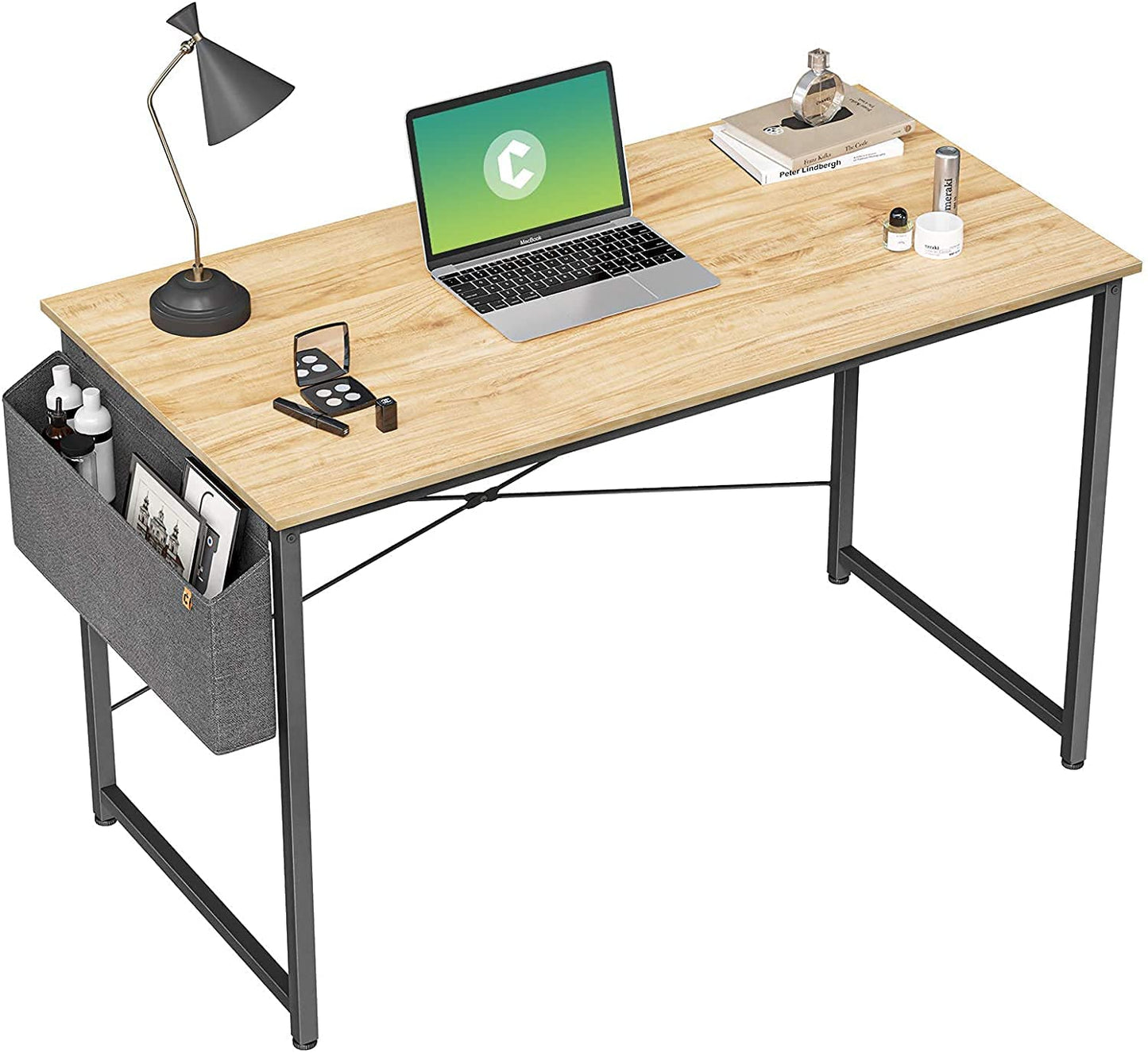 Study Tables : 40 inch Home Office Writing Study Desk with Storage Bag