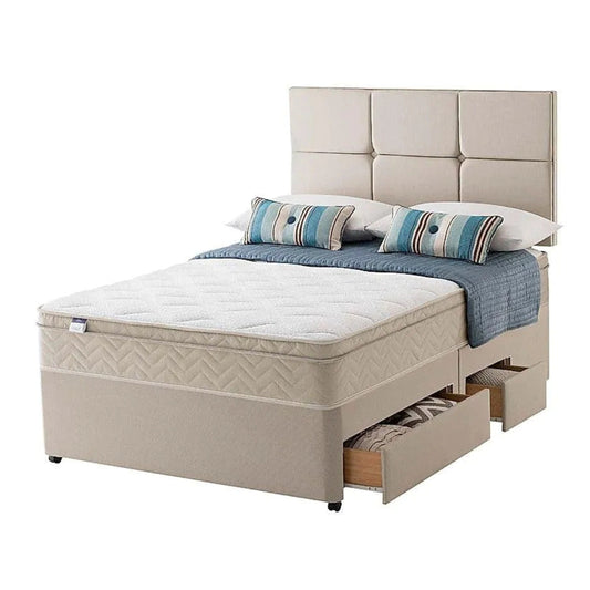 Double Divan Bed: 2 Drawer Ottoman Double Divan Bed