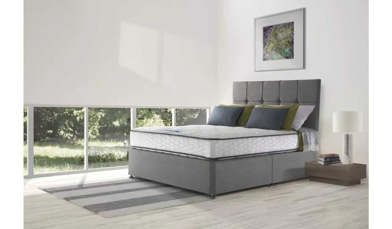 King Size Bed : Dark Grey king Divan