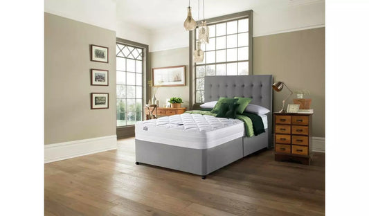 King Size Divan Bed: Grey Super King Size Divan Bed