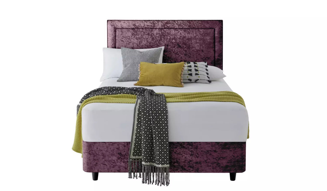 Superking Set Superking 2 Drawer Divan -Purple