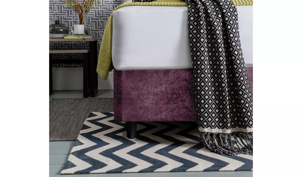 Superking Set Superking 2 Drawer Divan -Purple