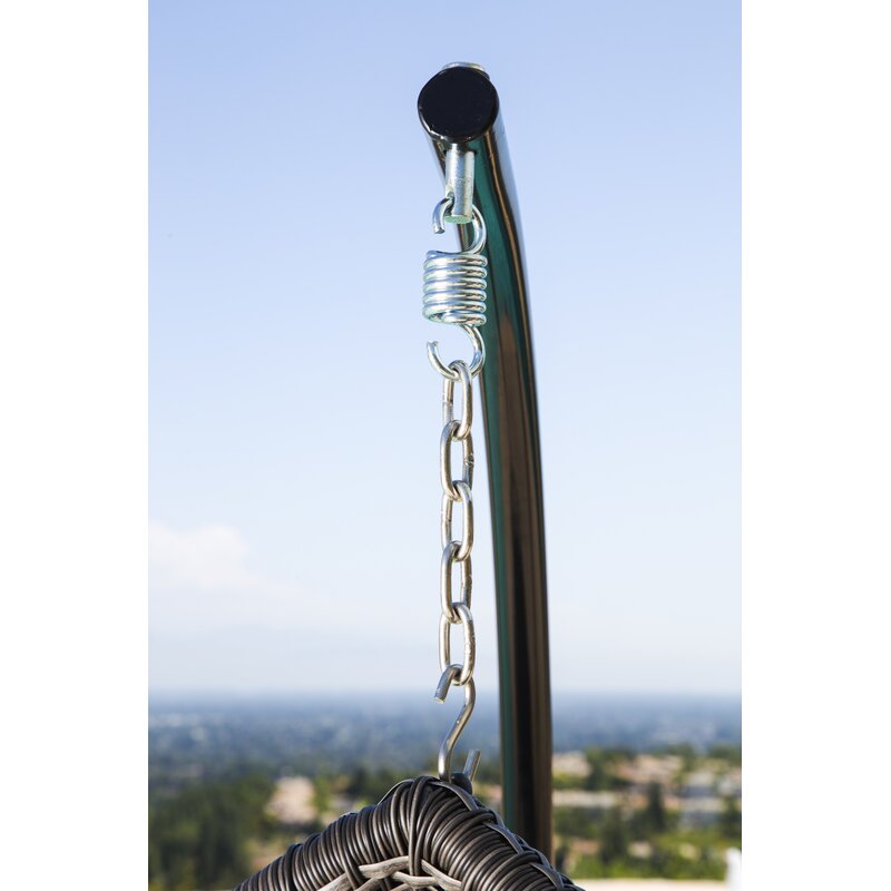 Swing Chairs: Swing Chair With Stand Iron Large Swing (Blue)