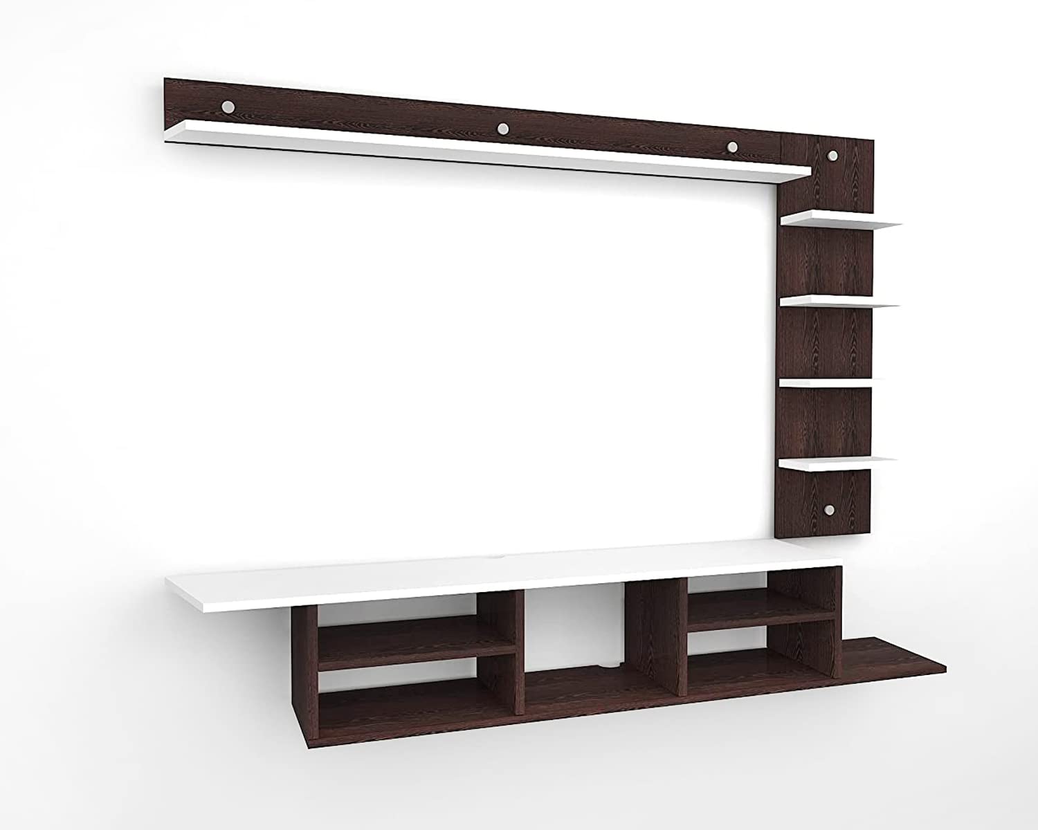 Wall Mount TV Unit: TV Entertainment Unit With Shelf