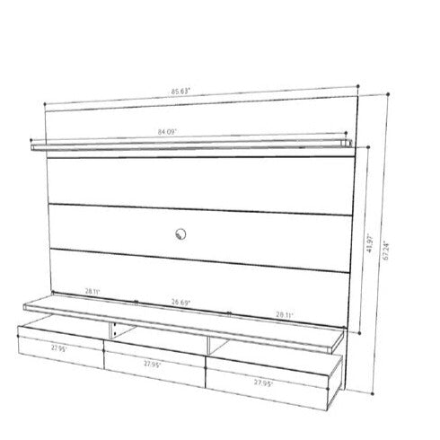 TV Console: Floating Entertainment Center