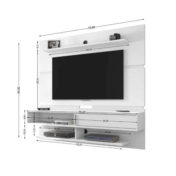 TV Panel: Floating Entertainment Center for TVs up to 65"
